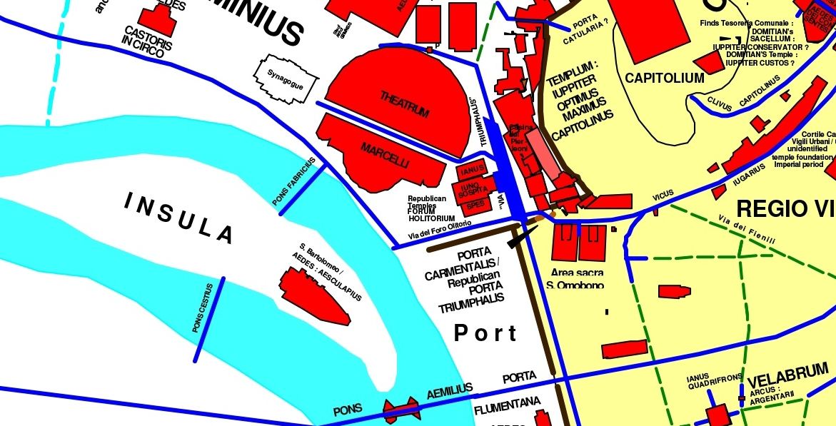 Rome map C. Häuber and F.X. Schütz