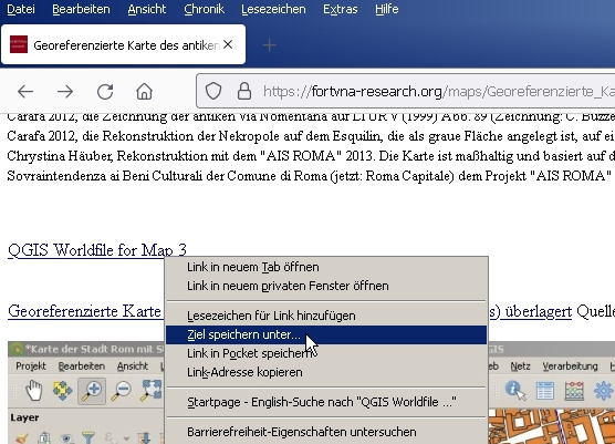 Georeferenzierte Romkarte, QGIS, Chrystina Häuber, Franz Xaver Schütz, 5