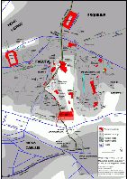 Chrystina HÄUBER (2011): Map 3: Phase map of the Horti of Maecenas on the Esquiline Hill in Rome, A: the Augustan period.