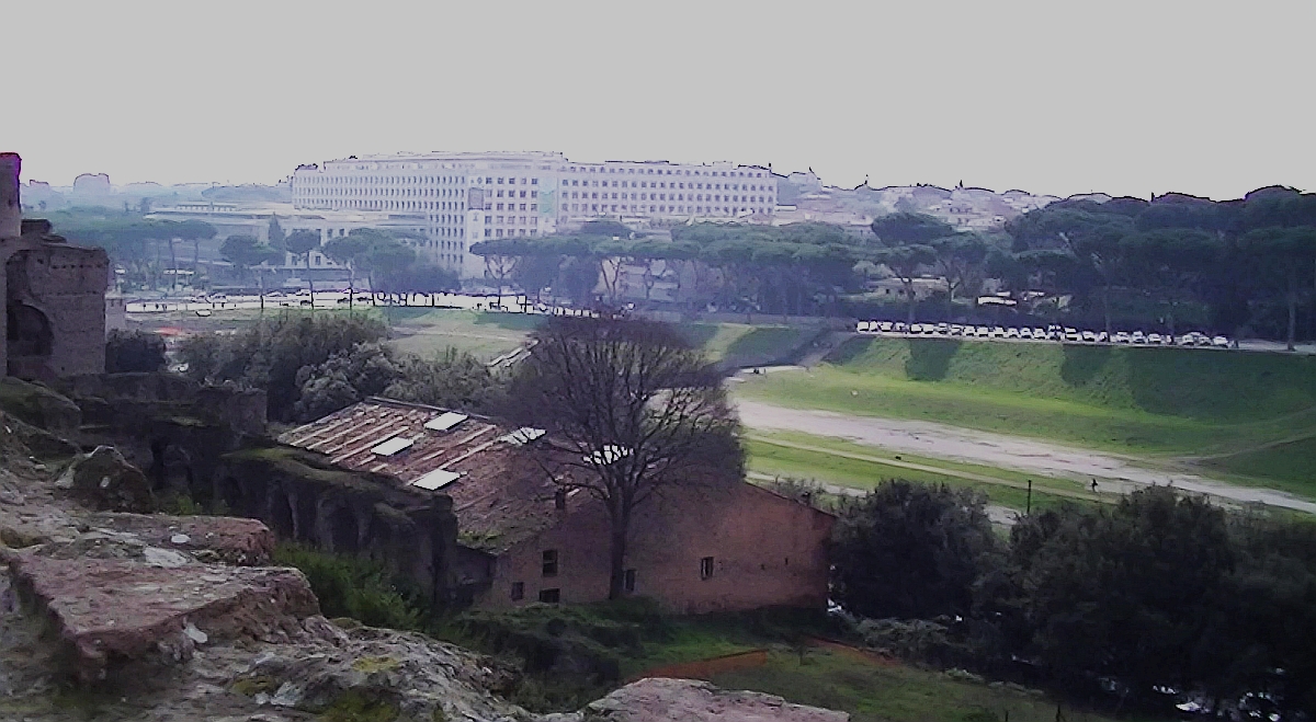 CIRCUS MAXIMUS Rom 2015 Blick vom Palatin, Dr. Franz Xaver Schütz und Dr. Chrystina Häuber