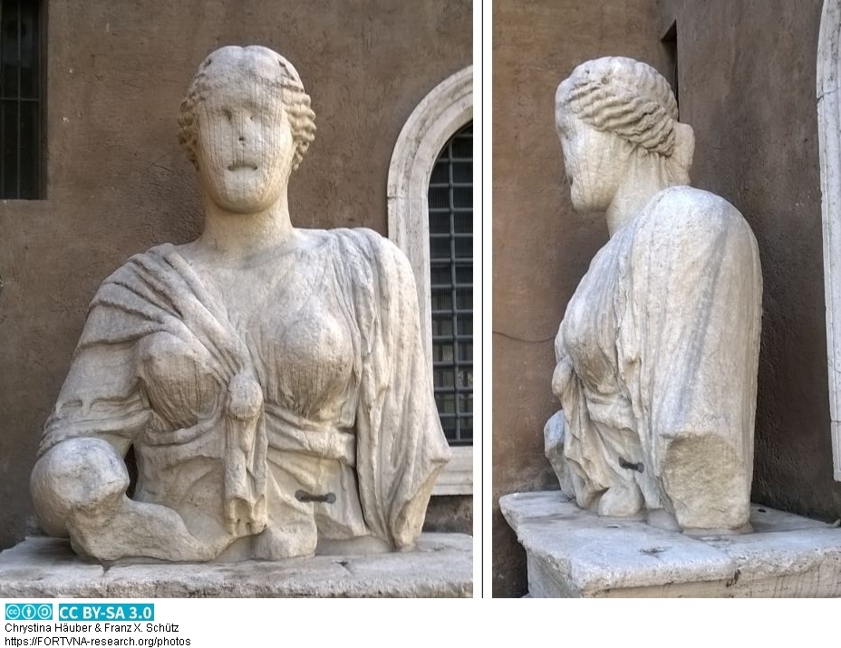 Kolossale ISIS-Statue aus Marmor - Madama Lucrezia - Rom, Photo by Chrystina Häuber, Franz Xaver Schütz