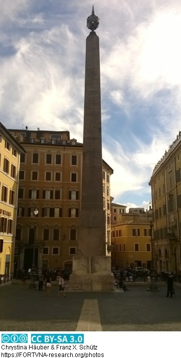 Montecitorio Obelisk Rom, Campus Martius, Campense, Photo by Chrystina Häuber, Franz Xaver Schütz