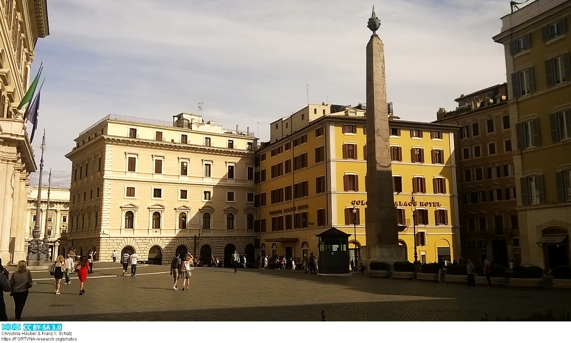 Montecitorio Obelisk Rom, Photo by Franz Xaver Schütz, Chrystina Häuber