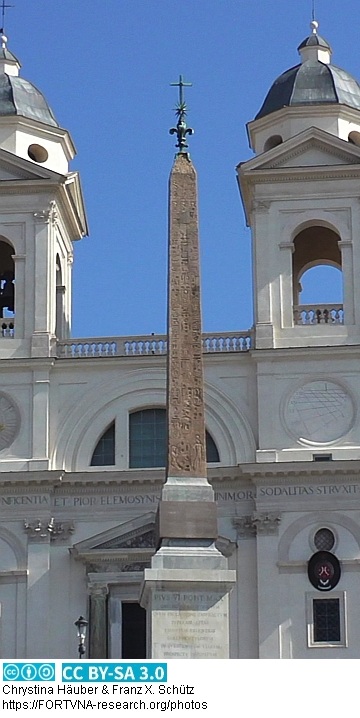 Ägyptischer Obelisk, Rom, Piazza della Trinita dei Monti, Obelicso Sallustiano, Photos by Chrystina Häuber, Franz Xaver Schütz