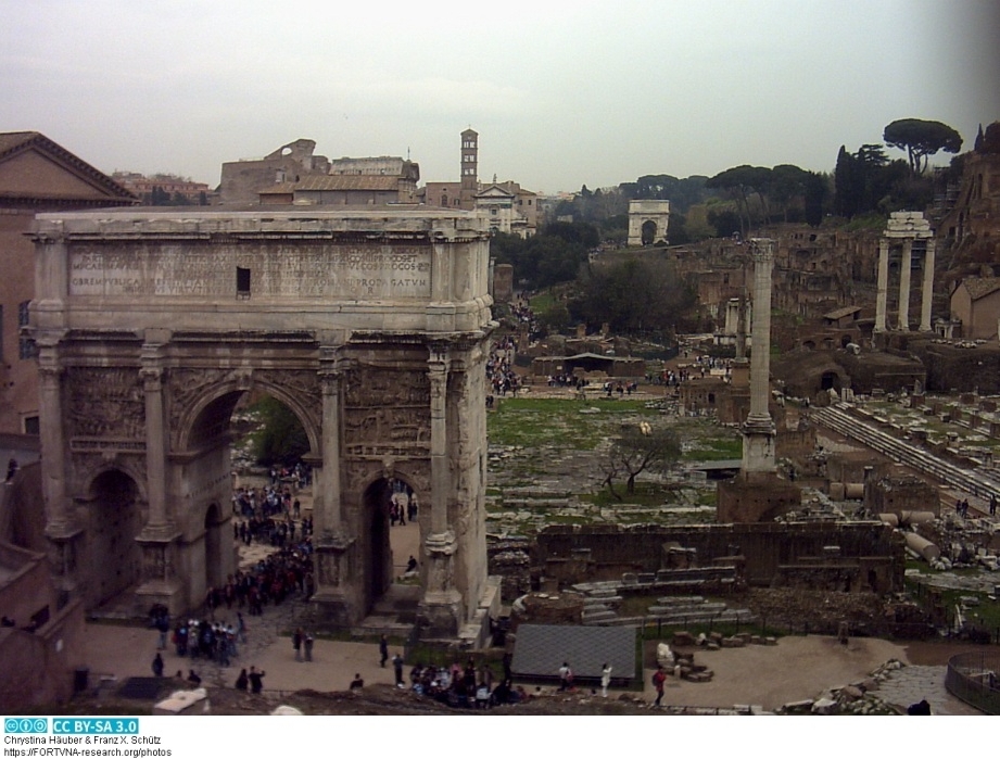 Septimius Severus Bogen Rom, Photo by Franz Xaver Schütz , Chrystina Häuber