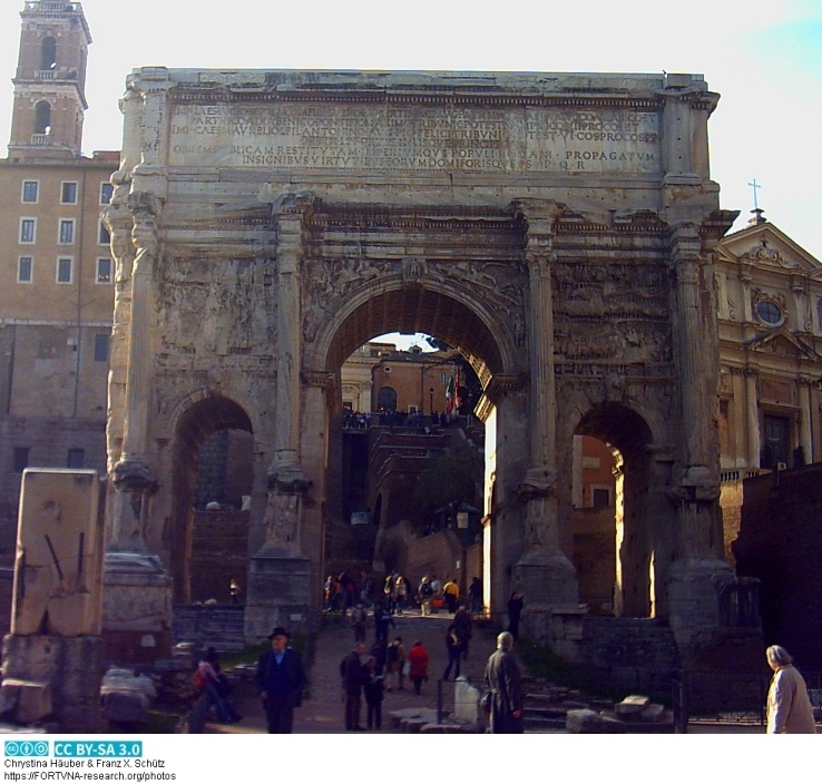 Septimius Severus Bogen Rom, Photo by Franz Xaver Schütz , Chrystina Häuber