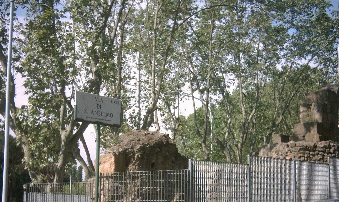 Servianische Stadtmauer Rom - Via di S. Anselmo , dia02, Photos by Chrystina Häuber, Franz Xaver Schütz