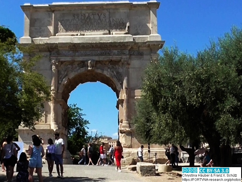 Titusbogen, Rom, Arch of Titus, Rome, Arco di Tito, ROMA, Arc de Titus, Photos by Chrystina HÄUBER, Franz Xaver SCHÜTZ