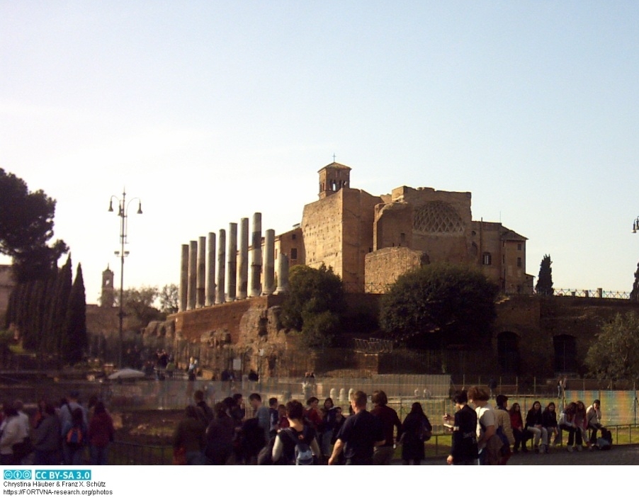 Venus und ROMA Tempel , AEDES TEMPLUM VENERIS ET ROMAE , Rom , Photo by Franz Xaver Schütz, Chrystina Häuber