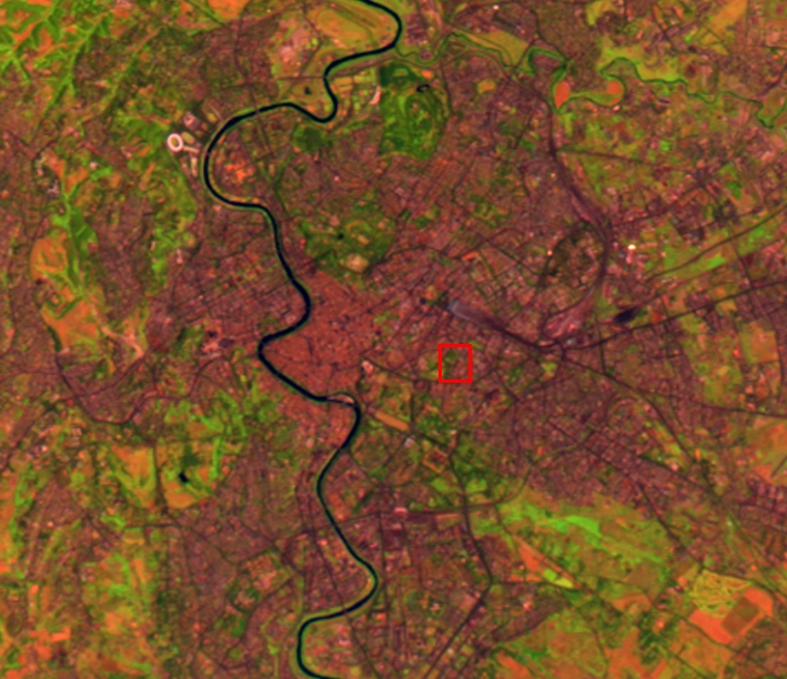 Satellitenbild Rom / Franz Xaver Schütz, Chrystina Häuber 2001, Figure 1