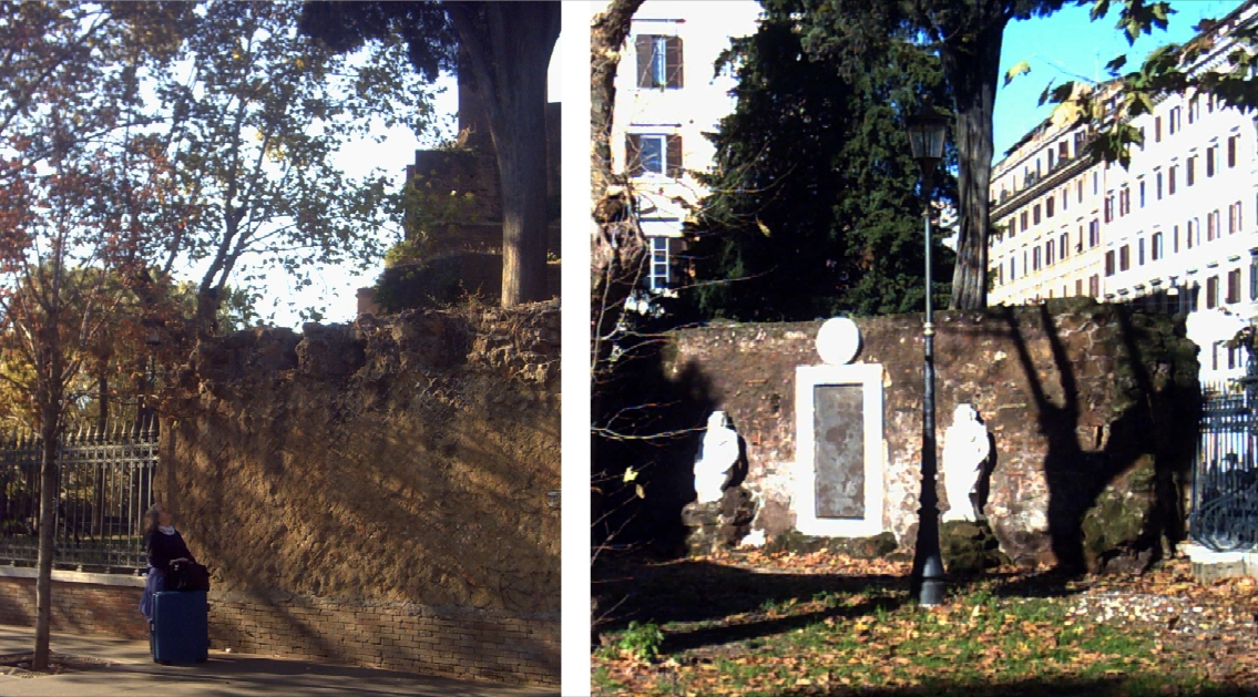 Fig. 7: Changing groundlevels at the Piazza Vittorio Emanuele II