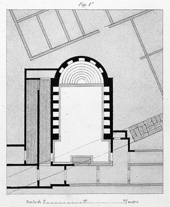 Grundriss Auditorium des Maecenas Rom